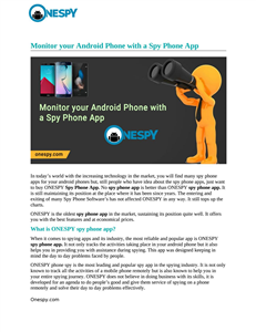 Mobile Spy Software for Android in India